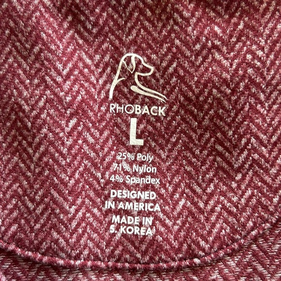 RHOBACK Herringbone Jacquard Performance Q-Zip
Women's Performance Size L red - Picture 12 of 13